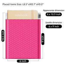 Bubble Mailers 6x10 Inch 100 Pack Hot Pink Padded Envelopes Usable Size 6x9" Self Seal Bubble Envelopes Opaque Padded Mailers For Mailing Jewelry Makeup Small Business #0 - 玫紅色 - 查看 2