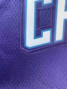 Atonmore 男士篮球背心，紫色，刺绣缝制，无袖运动衫，春季款 - 紫色 - 查看 4