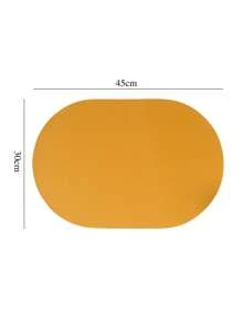 1/2 Peças Jogo Americano de Mesa Antiderrapante e Resistente ao Calor, Impermeável, Placemat de Cozinha e Jantar, Porta-copos de Couro Sintético, Suprimentos para Casa