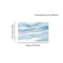 1 pezzo Tappetino mouse da gioco extra large esteso, antiscivolo, con design a strisce di marmo, tappetino da scrivania durevole, adatto per eSport, computer e ufficio, tavolo da pranzo, isola di cucina