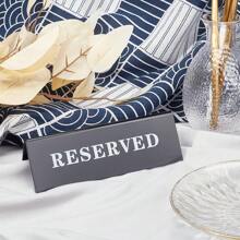 10 Pcs Black Reserved Table Signs 5.9x1.8 Inch Acrylic Reserved Table Signs Reserved Table Tent Sign Guest Reservation Table Seat Sign For Restaurant Wedding Seat Reservation