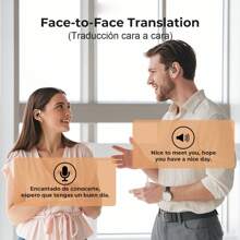 Miniso Écouteurs XP6 IA à transmission libre sans fil. Traduction pour écouter de la musique et passer des appels, prend en charge 120 langues pour la traduction IA avec écouteurs sans fil