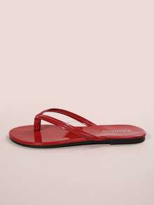 法式女士人字拖凉鞋，新款甜美仙女美学百搭海滩度假防滑软底沙滩拖鞋，适合约会、聚会、派对、休闲穿着