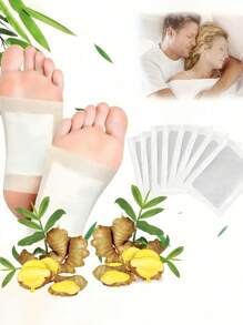 100/50/20/6 pezzi Cerotti detox naturali ai bulbi per i piedi, cerotti per la cura quotidiana che allevia lo stress, aiuta il sonno e i piedi freddi, unguento per i piedi degli adulti con zenzero - Cerotti riscaldanti naturali a base di erbe, con aroma rilassante - Design adesivo flessibile - Traspirante e non irritante, calore temporaneo per stili di vita attivi