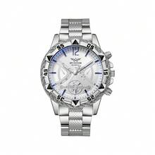 6 件套男士时尚钢带手表适合派对、正式场合 - 男士时尚礼物