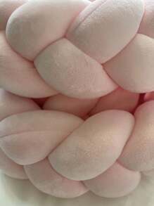 1pc Baby Bed Surround Hand Woven Strip Knotting Four Strand Fried Dough Twists Braid Anti-Collision Soft Bag Baby Bed Surround