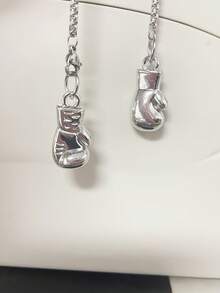 1pc Car Interior Pendant Boxing Gloves Car Rearview Mirror Decoration Car Interior Pendant - one-size - View 5