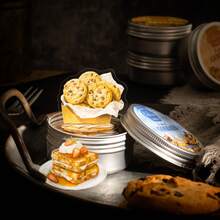 100张/包铁盒贴纸、食品罐系列、精美烘焙饮料主题PET贴纸、剪贴簿用品、装饰笔记本、相框、手机壳、水杯、垃圾桶、文具盒、DIY个性贴纸、学校用品、返校