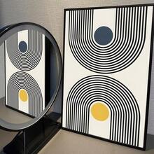 1 pieza / Set de 3 Pósteres de arte de pared Modernos Vintage Minimalistas Abstractos de Líneas Dibujadas en Papel Blanco, Decoración Retro para Sala, Bar, Cafetería, Arte de Lienzo sin Marco/Enmarcado para Sala de Juegos y Decoración del Hogar - Multicolor - Ver 43