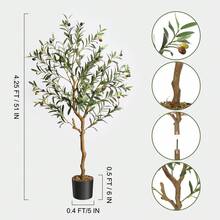 Artificial Olive Tree 120cm / 150cm / 180cm, Large Artificial Plants Fake Plastic Plants In Pot For Home Decor Room Decoration Bedroom Decoration - Green - View 6