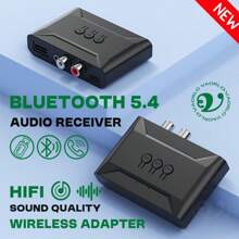 KZ VAORLO Bluetooth 5.4 Audio Receiver USB Flash Drive Music Wireless Adapter With Microphone, 3.5mm AUX RCA High-Fidelity Stereo, Suitable For Car Speaker Amplifiers