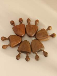 1pc [Battery-Free Sandalwood Face Massager] Sandalwood Nose & Face Massager - Eye Relief Tool, Battery-Free, Fragrance-Free,Beauty,Skin Care Products,Spa,Self Care,Skin Care Tools,Face Care,Esthetician Supplies,Massage,Face Massage Tool,Face Roller - Brown - View 6