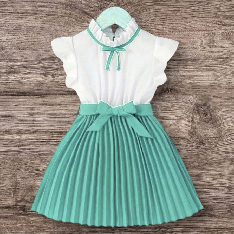 Elegant Princess Dress For Children And Youth - Green - View 1