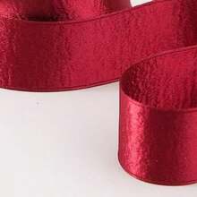 2 号双面闪光银丝带，手工 DIY 头饰，花卉礼品包装，丝带边缘压边