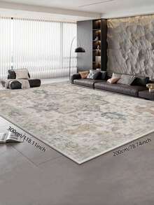 复古欧洲波西米亚东方水晶天鹅绒地毯，全面覆盖升级面料和材料，精致清晰的装饰地毯，适用于卧室、客厅、更衣室、育儿室和多功能室，易于清洁的家用装饰地毯，异国情调的复古风格