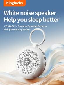 Kinglucky TOP 便携式助眠器（18 种清晰舒缓的声音），可充电白噪音助眠器，适用于睡眠、办公、专注、居家及旅行时的声疗。