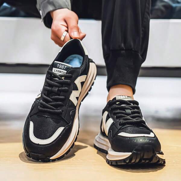 New Casual Sneakers For Men, Non-Slip Versatile Running Chunky Sneakers