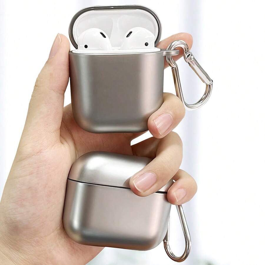 Bluetooth Earphone Protective Case Compatible With Airpods 1/2 And Pro 2, Electroplated Matte Earphone Cover