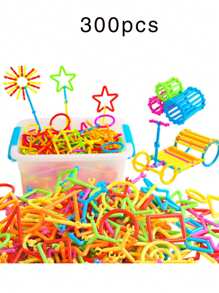 200/300pcs Magic Wand Building Block Set - Teen Educational Building Toys PVC Material, Unleash Your Child's Imagination, Education Construction Engineering Set, Multi-Color And Multi-Shape, Perfect Gift For Birthdays And Holidays