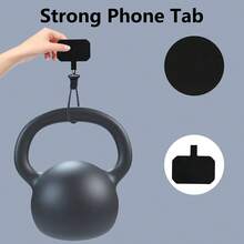 10 Pack Phone Tether Tab, Phone Strap Replacement Part For Cell Phone, Lanyard Patch (Black X10) - Black - View 5