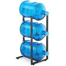 MYLOLF Soporte para garrafón de agua de 5 galones, estante para garrafón de agua, soporte para botellas de agua, soporte de 3/4/5 niveles para botellas de agua, soporte para garrafón de agua, organizador de botellas de agua para cocina, oficina, sala de estar