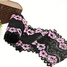 2451 "Lace In 7 Colors: Diversity And Quality For All Your Projects" - Rosewood - View 3