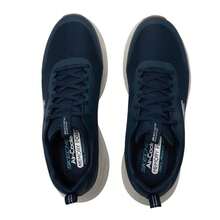 Skechers Giày nam nhẹ, thoải mái, đế trong EVA + mút hoạt tính thoáng khí, giày chạy bộ giảm sốc, độ đàn hồi mềm mại, 232835-NVW - Xanh nước biển/trắng - Xem 6