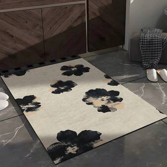 قطعة واحدة من السجاد المطبوع بتصميم حبر متناثر بأسلوب مينيماليست إبداعي ، على طراز منازل أوروبا وأمريكا الشعبي، سجادة مصنوعة من الفلفيت الذهبي 650 جم/م2 ، مزود بقاعدة من السيليكون مضادة للانزلاق ، لينة ذات حجم كبير مناسبة للحديقة والتخييم والمدخل وغرفة المعيشة وغرفة النوم وغرفة الألعاب ، قابلة للغسل في الغسالة، ديكور منزلي