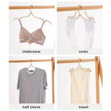 10-Piece Fold-Out Hanger, Designed For Travel, Lightweight And Easy To Carry, Keeps Clothes As Straight As New. Good Things To Get Around! 10 Foldable Hangers That Fold And Store For Your Journey - Multicolor - View 4