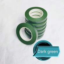 [DIY Craft Supplies]Floral Wrapping Paper, Stamen Faux Flower, 5pcs Floral Tape For Bouquets And Crafts, 30 Yards Each, Non-Waterproof Adhesive For Wood, Plastic, Glass, And Fabric – Dark Green/Light Green Paper-Based Tape For Stem Wrapping And Gift Packaging, Weddings, Birthdays