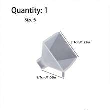 1pc Crystal Resin High Transparency Pyramid Silicone Mold, DIY Triangle Cone Handcraft Art Candle, Soap, Decor Home Accessories - Multiple Specifications - View 9