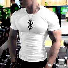 Compression T-Shirt Gym Fitness Crossfit Cross Gothic Style Fashion Unique Stylish - trắng - Xem 2