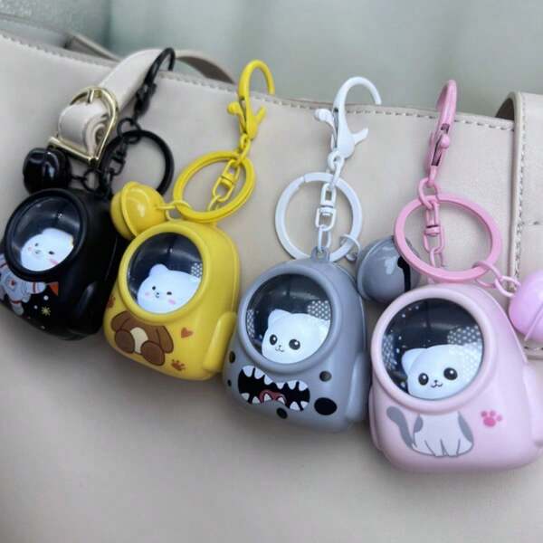 1pc Cute Bear Backpack Pendant, Atmosphere Lamp Keychain, Bag Charm
