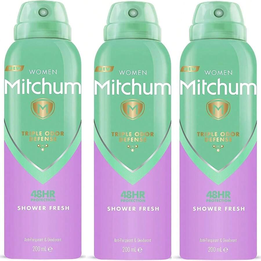 Mitchum Shower Fresh Womens Dedorant Body Spray 200ml 3 Pack - 無色 - 查看 1