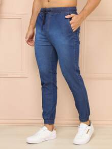 Kit 2 Premium Men's Jeans Jogger Pants - Multicolor - View 2