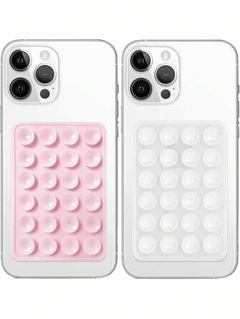5 stuks dubbelzijdige siliconen zuignap mobiele telefoonhouder - voor selfie- en video-opnamen, sterke grip, compatibel met iPhone en Android - kleverige siliconen houder, geschikt voor gebruik onder de douche, ideaal voor video-opnamen en fotografie, compatibel met iPhone, Android-telefoon, cadeau voor verjaardagen, familie, vrienden telefoonstandaard, telefoonaccessoires