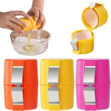 1pc/3pcs Convenient High-Quality Egg Cracker & Separator Tool, Keeps Hands Clean, Egg White & Yolk Separator, Kitchen Gadget - Multicolor - View 2