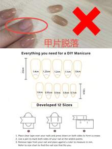 24 件杏仁形简约花卉绿色点缀 3D 法式风格人造指甲片，甜美优雅的设计适合办公室女士、日常场合、会议、约会按压指甲美甲用品指甲 - 彩色 - 查看 9