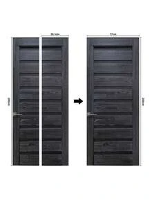 2 件现代自粘乙烯基门贴纸，可撕下粘贴，可移除防水墙贴，家庭主题 PVC 墙壁艺术，适用于家庭办公室装饰，无需电力