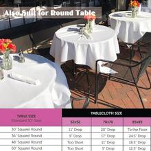 6Pack White Table Cloth, Rectangle Tablecloth 60 X 126 Inch For 8ft Rectangle Tables, Wrinkle Free Washable Polyester Tablecloths For Wedding Reception Banquet Party - White - View 6
