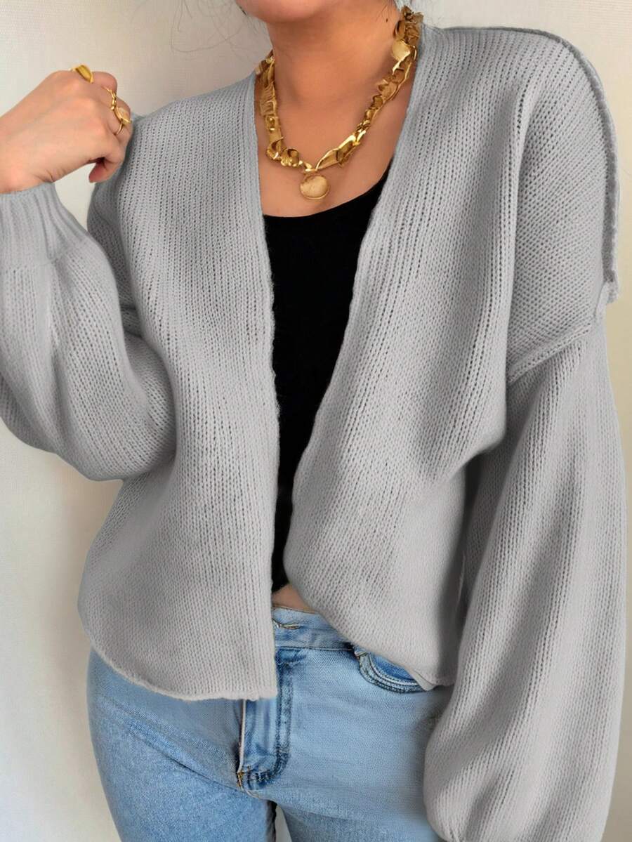 Autumn And Winter Women's New Style Bone Edge Design Dropped Shoulder ...
