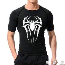 Compression T-Shirt Gym Fitness Crossfit Cross Gothic Style Fashion Unique Stylish - màu đen - Xem 2