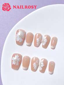 nailrosy 10 件手工按压式假指甲假指甲尖贴纸腮红指甲饰短指甲钻趾甲鸭指甲指甲胶长指甲指甲油凝胶指甲聚凝胶水钻装饰法式蝴蝶眼猫 3D 创意搞笑漫画花朵可爱现代日本女性和女孩婚礼白色黑色红色皇家哥特式热粉色棕色 Y2K 樱桃草莓指甲闪光中号心形贴纸重金属朋克狂欢派对 2024 夏季樱桃假期海洋半透明 Insta Baddie 指甲指甲用品指甲 - 淺粉色 - 查看 2