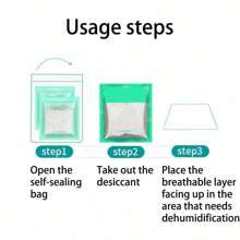 2/8/12/30pcs Drawer Type Water Absorbing And Dehumidifying Bag, Portable Moisture-Proof And Mildew Proof Desiccant, Can Be Directly Placed On The Bed As A Dehumidification Bag, Suitable For Wardrobes, Suitcases, Drawers, Shoe Cabinets, Bookcases, Keeping Household Items Dry ,Dehumidifier For Home