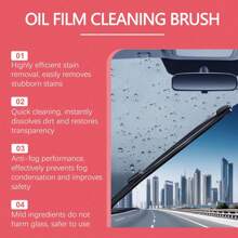 1/2pcs Car Glass Cleaning Board Car Windshield Renovation And Decontamination Car Window Transparent Oil Film Cleaner,Glasses