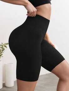 瑜伽基本款女士无缝时尚休闲户外运动短裤女士运动短裤、健身短裤、骑行短裤