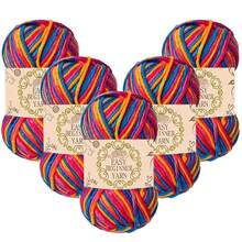 5 Bundles 5-Ply Ombre Acrylic Wool Blended Yarn, Suitable For Crochet And Knitting Sweaters, Scarves, Hats DIY Crafts, 50g*3, 120m*3/394 Yards*3 - Variegated Yarn - View 6