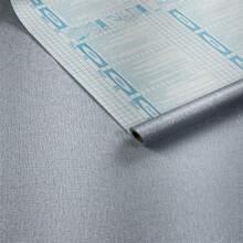 3D Linen Textured Adhesive Wallpaper 5mx 45cm - Cinza Prateado DF105B - View 2
