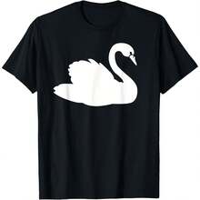 Swan T-Shirt - Black - View 1