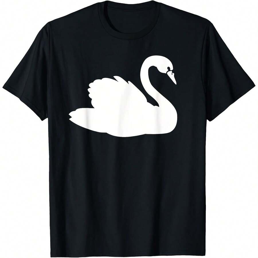 Swan T-Shirt - Black - View 1